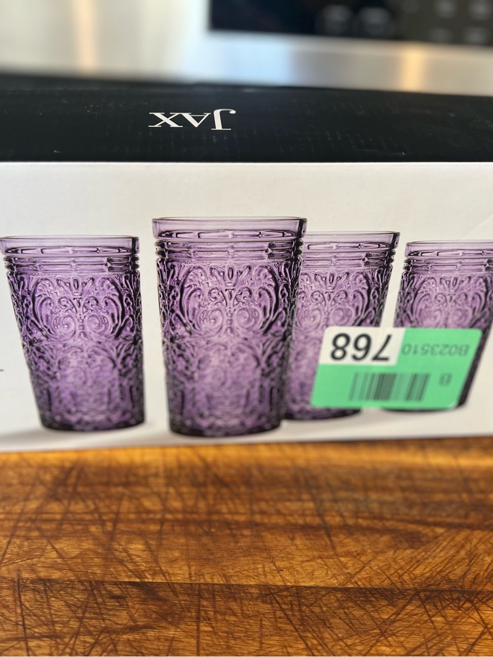 NIB Godinger Shannon Jax Purple Crystal Highball Glasses Set of 4 14oz ๐ - Picture 8 of 8